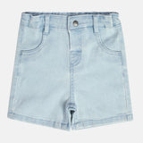 Boys Blue Casual Regular Fit Solid Shorts
