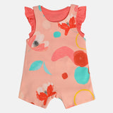 Girls Pink Casual Regular Fit Printed Sleeveless Dress