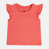 Girls Pink Casual Regular Fit Printed Sleeveless Dress