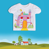 Girls White Casual Regular Fit Printed Top