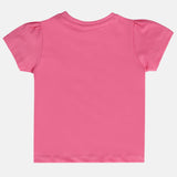Girls Pink Casual Regular Fit Printed Top