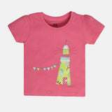 Girls Multicolor Casual Regular Fit Printed Tops - Set of 2