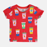 Girls Multicolor Casual Regular Fit Printed Tops - Set of 3