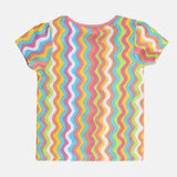 Girls Multicolor Casual Regular Fit Printed Tops - Set of 3