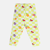 Girls Multicolor Casual Printed Leggings - Set of 3