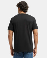 Men's Black Cotton Rich Tshirt