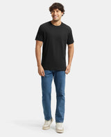 Men's Black Cotton Rich Tshirt