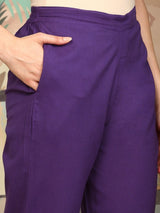 Women's Multicolor Cotton Kurta Set