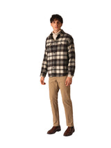 Men's Brown Casual Regular Fit Checked Full Sleeves Jacket