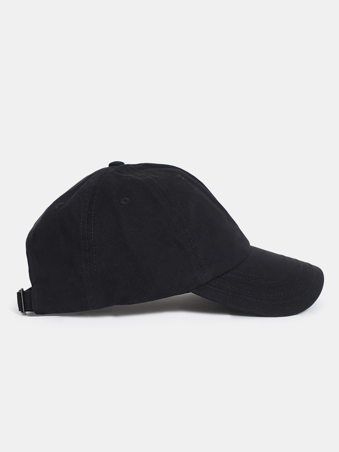 Men's Black Cotton Baseball Cap