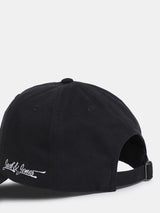 Men's Black Cotton Baseball Cap