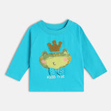 Boys Blue Casual Regular Fit Printed Tshirt & Pant