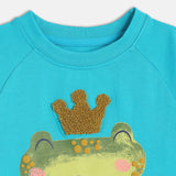 Boys Blue Casual Regular Fit Printed Tshirt & Pant