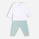 Boys Multicolor Casual Regular Fit Printed Tshirt & Pant