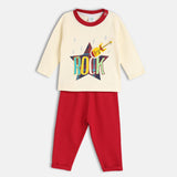 Boys Multicolor Casual Regular Fit Printed Tshirt & Pant