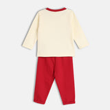 Boys Multicolor Casual Regular Fit Printed Tshirt & Pant
