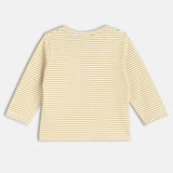 Boys Multicolor Casual Regular Fit Striped Full Sleeves Tshirt