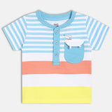Boys Multicolor Casual Regular Fit Printed Half Sleeves Tshirt