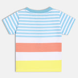 Boys Multicolor Casual Regular Fit Printed Half Sleeves Tshirt