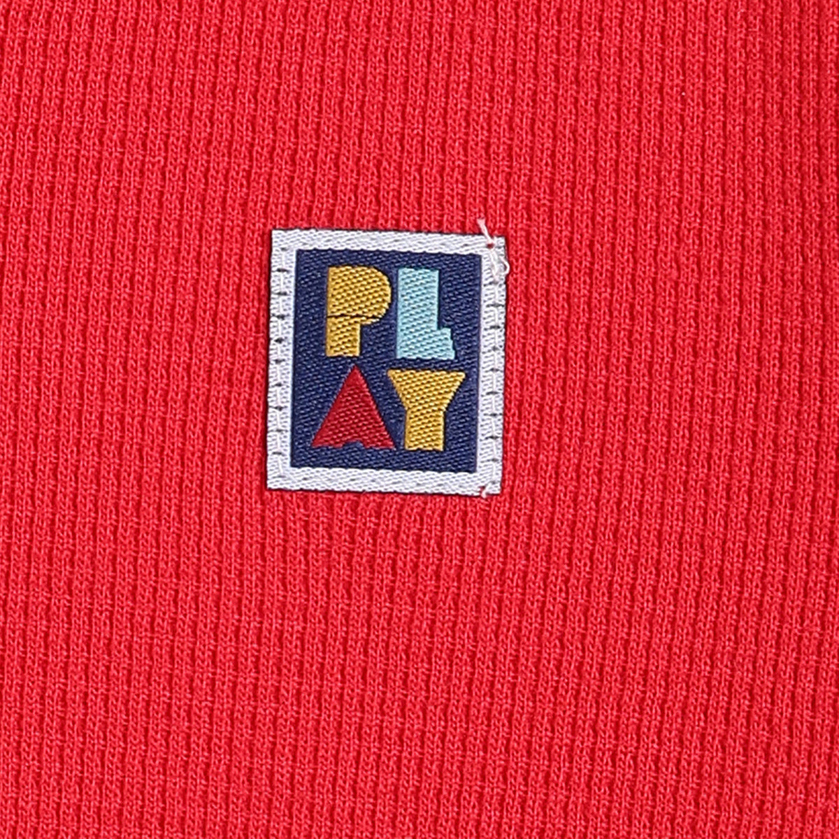 Boys Red Casual Regular Fit Solid Full Sleeves Tshirt