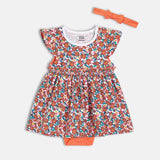 Girls Multicolor Casual Regular Fit Printed Dress