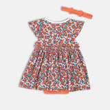 Girls Multicolor Casual Regular Fit Printed Dress