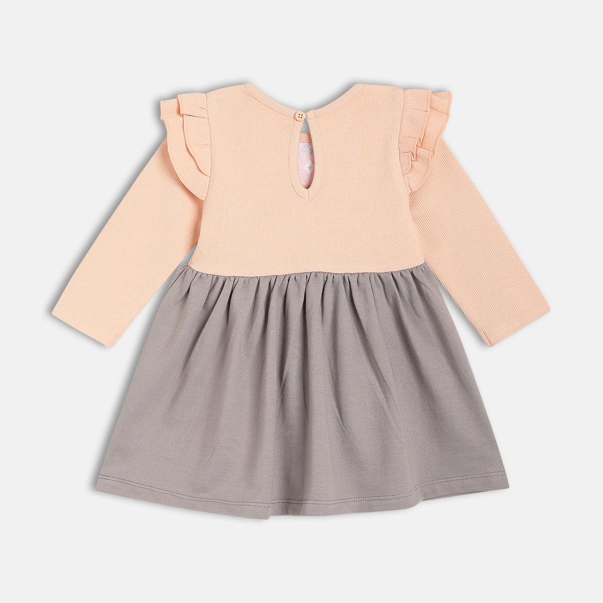 Girls Multicolor Casual Regular Fit Solid Full Sleeves Dress