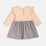 Girls Multicolor Casual Regular Fit Solid Full Sleeves Dress