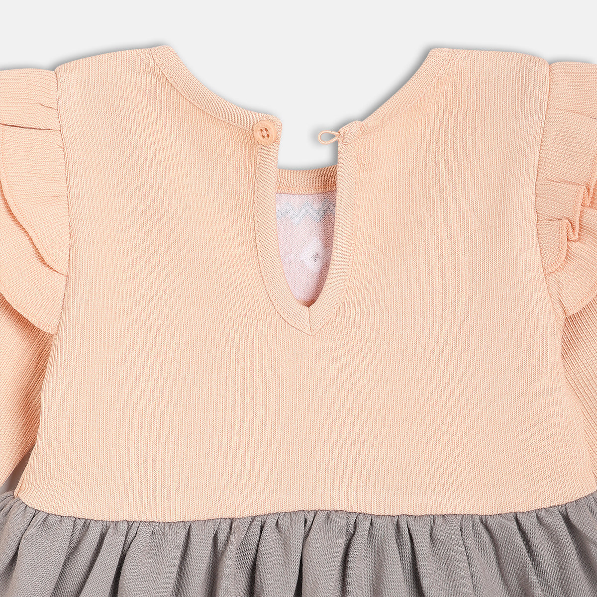 Girls Multicolor Casual Regular Fit Solid Full Sleeves Dress