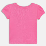 Girls Pink Casual Regular Fit Solid Top