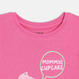 Girls Pink Casual Regular Fit Solid Top