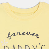 Girls Yellow Casual Regular Fit Printed Top