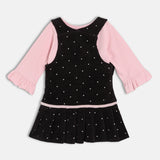 Girls Multicolor Casual Regular Fit Printed Full Sleeves Dress