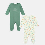 Boys Multicolor Casual Regular Fit Printed Full Sleeves Sleep Suits - Set of 2