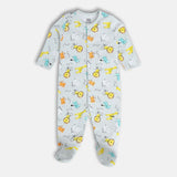 Boy's Multicolor Daily Regular Fit Printed Full Sleeves Sleep Suits - Set of 2