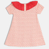 Girls Multicolor Casual Regular Fit Printed Half Sleeves Dress - Set of 2