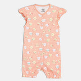 Girls Multicolor Casual Regular Fit Printed Sleeveless Rompers - Set of 2