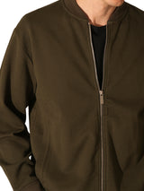 Men's Green Casual Regular Fit Solid Full Sleeves Jacket