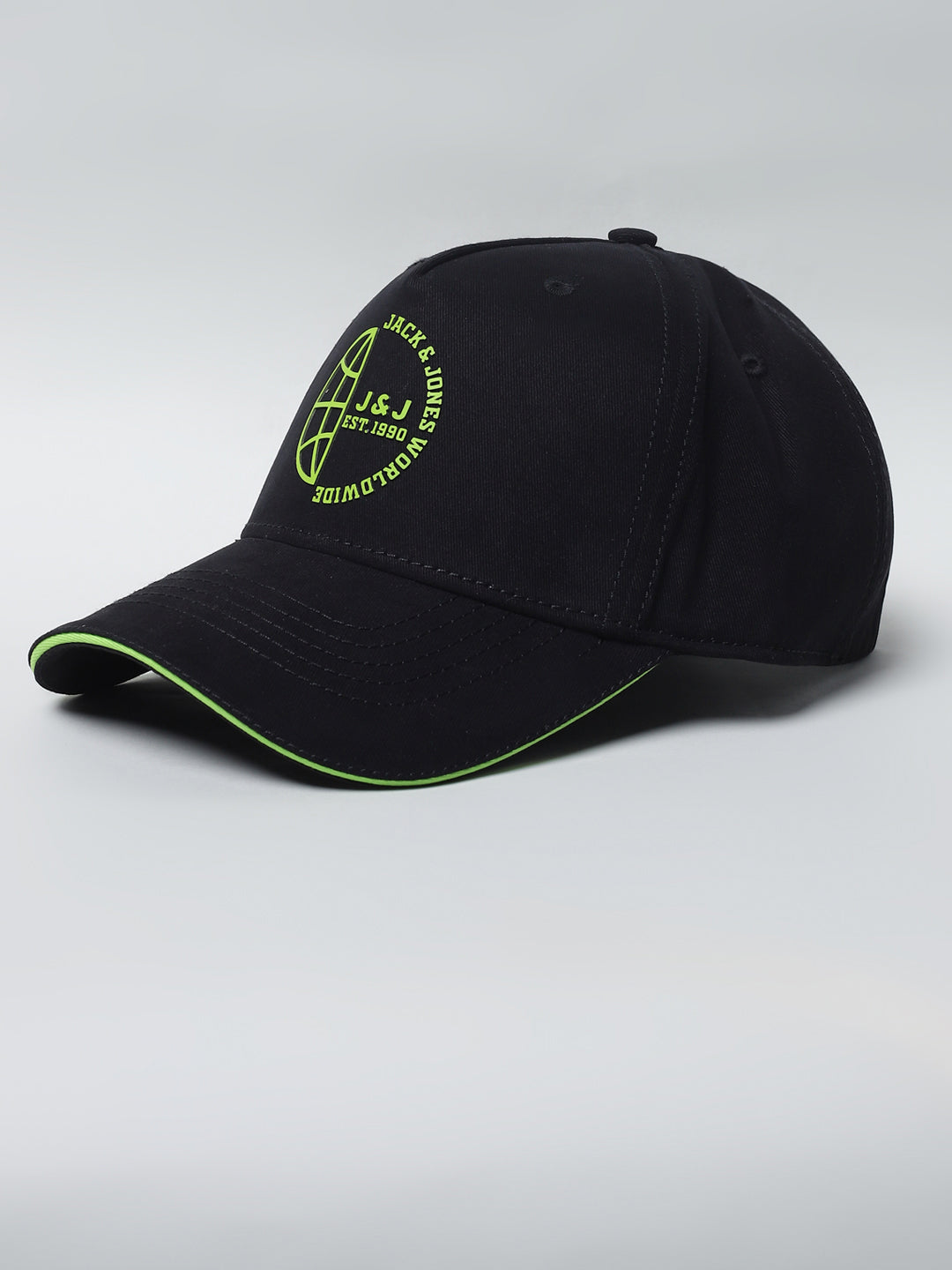 Men's Black Casual Cap