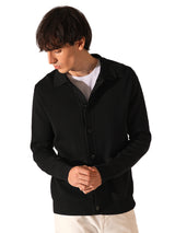 Men's Black Casual Regular Fit Full Sleeves Jacket