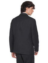Men's Grey Formal Slim Fit Solid Full Sleeves Blazer