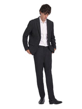 Men's Grey Formal Slim Fit Solid Full Sleeves Blazer