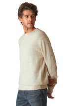 Men's White Casual Regular Fit Solid Full Sleeves Sweater