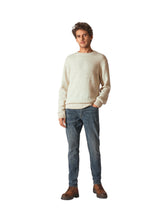 Men's White Casual Regular Fit Solid Full Sleeves Sweater