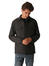 Men's Black Casual Regular Fit Solid Full Sleeves Jacket