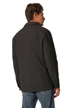 Men's Black Casual Regular Fit Solid Full Sleeves Jacket