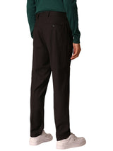 Men's Brown Casual Regular Fit Solid Mid Trouser