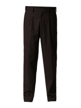 Men's Brown Casual Regular Fit Solid Mid Trouser