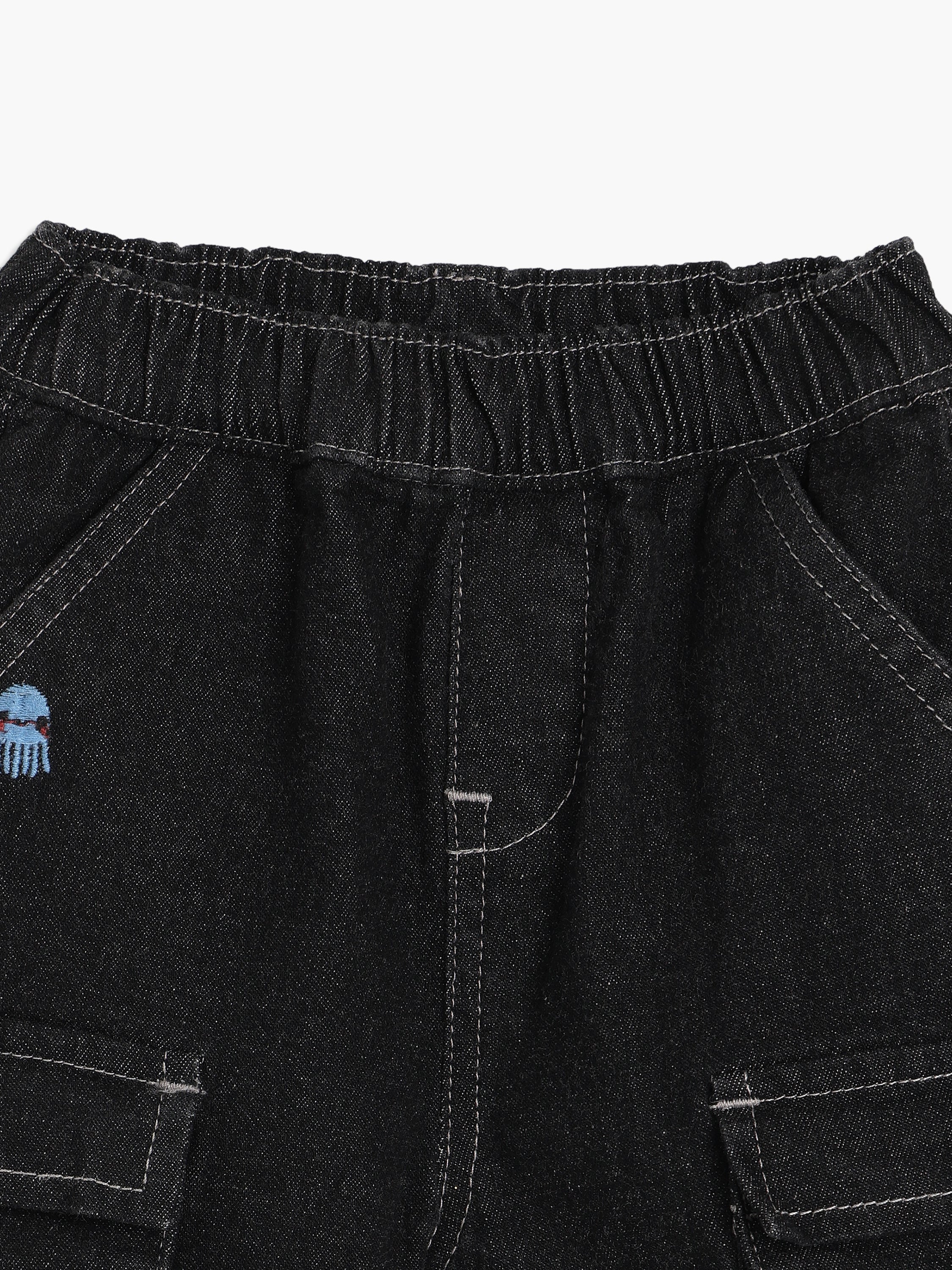 Boys Blue Cotton Denim Pant