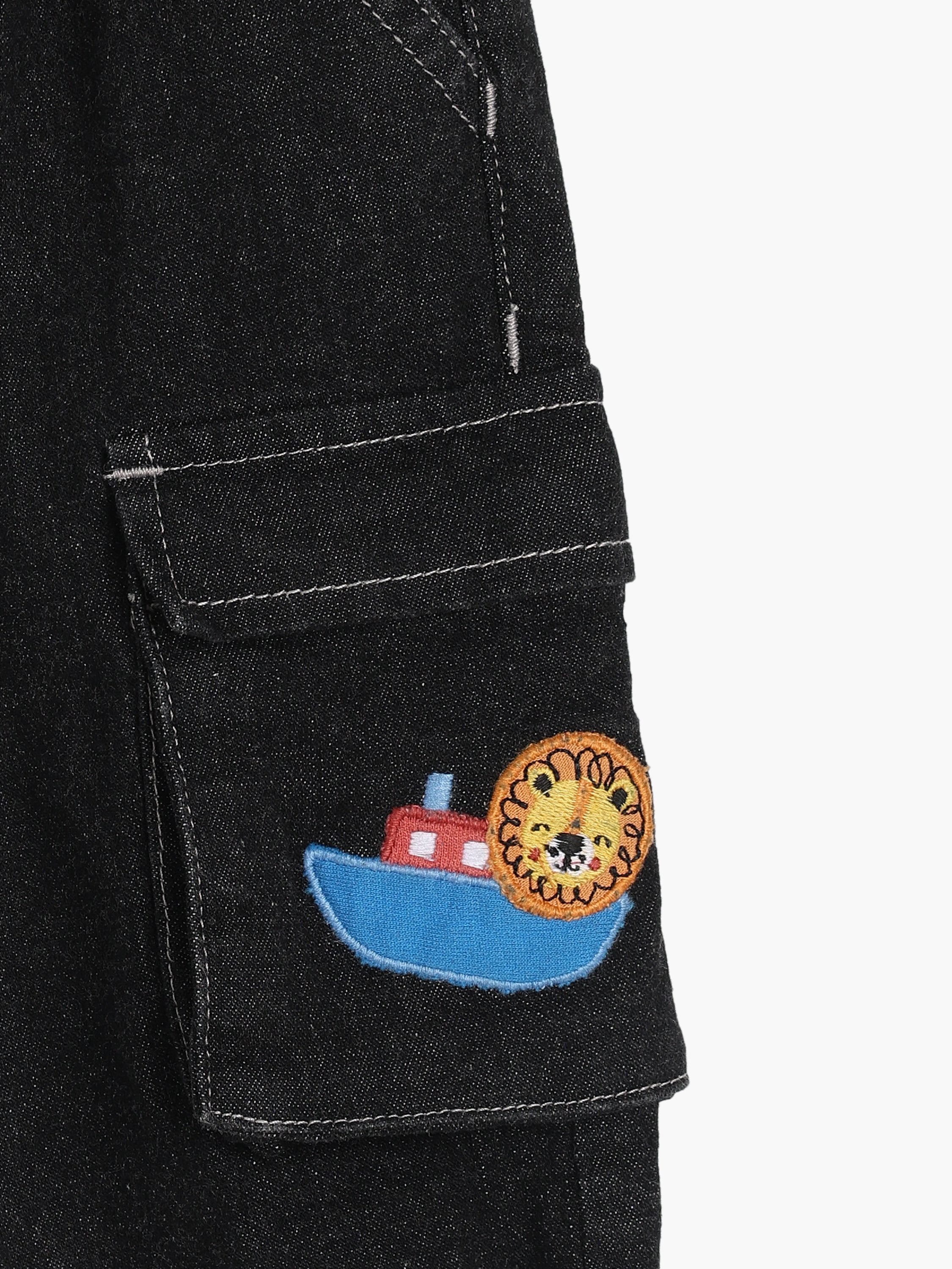 Boys Blue Cotton Denim Pant